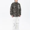 Custom Oversized Plaid Graphic Patch Shirt - Style A0FC14 - product detail view 8
