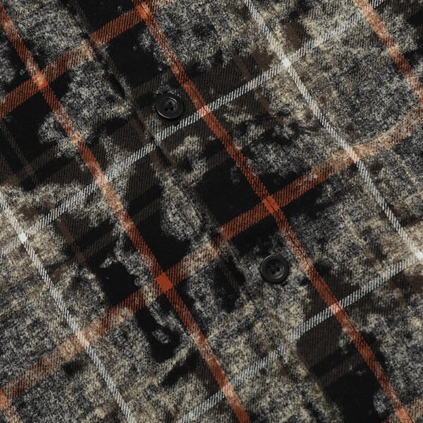 Custom Oversized Plaid Graphic Patch Shirt - Style A0FC14 - product detail view 14