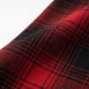 Custom Oversized Plaid Long-Sleeve Shirt | VW-AE8582036198CA1B - Style AE8582 Close-up of red and black plaid fabric texture