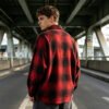 Custom Oversized Plaid Long-Sleeve Shirt | VW-AE8582036198CA1B - Style AE8582 - product detail view 8 Custom Oversized Plaid Long-Sleeve Shirt | VW-AE8582036198CA1B - Style AE8582 - product detail view 8