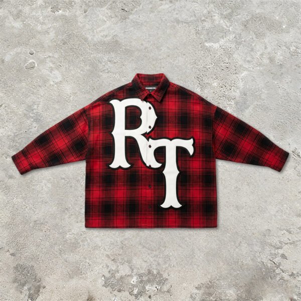 Custom Oversized Plaid Long-Sleeve Shirt | VW-AE8582036198CA1B - Style AE8582 - product detail view 10 Custom Oversized Plaid Long-Sleeve Shirt | VW-AE8582036198CA1B - Style AE8582 - product detail view 10