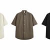 Custom Oversized Polyamide Textured Short-Sleeve Shirt CUS24039121S24 - Style B91668 - product detail view 6 Custom Oversized Polyamide Textured Short-Sleeve Shirt CUS24039121S24 - Style B91668 - product detail view 6
