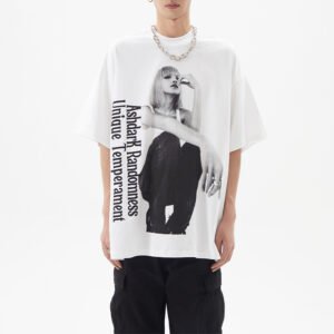 Custom Oversized Portrait Graphic T-Shirt - Style D936BF