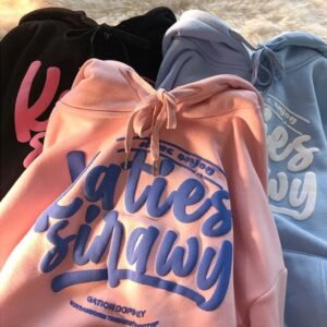 Custom Oversized Puff Print Pullover Hoodie - Style 086AC3