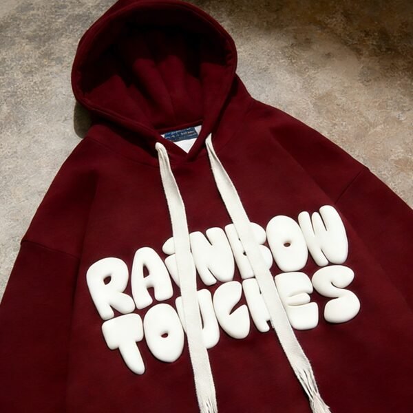 Custom Oversized Puff Print Hoodie - Style 9F4E5D - product detail view 6 Custom Oversized Puff Print Hoodie - Style 9F4E5D - product detail view 6