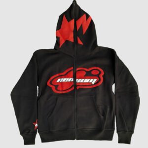 Custom Oversized Zip Hoodie With Raised Graphic - Style 2D96E8