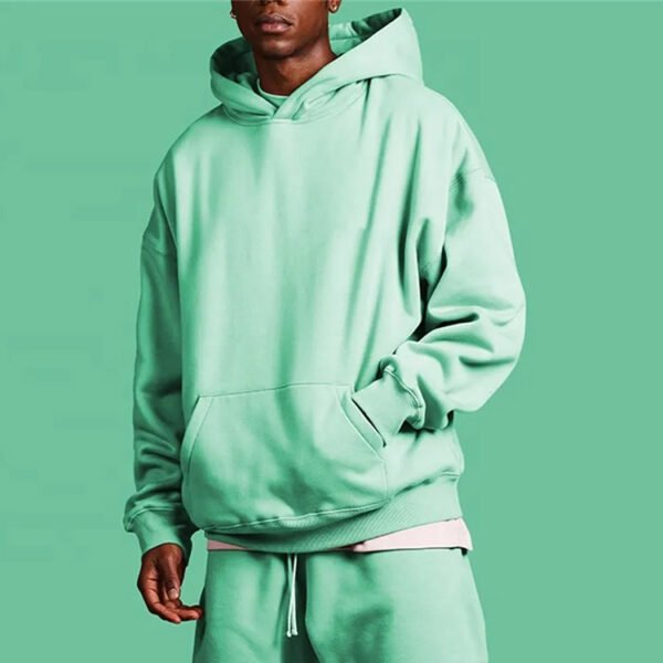 Custom Oversized Solid-Color Pullover Hoodie - Style FC1BA5 - product detail view 2 Custom Oversized Solid-Color Pullover Hoodie - Style FC1BA5 - product detail view 2