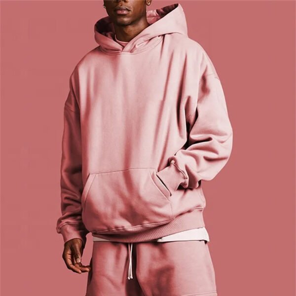 Custom Oversized Solid-Color Pullover Hoodie - Style FC1BA5 - product detail view 4 Custom Oversized Solid-Color Pullover Hoodie - Style FC1BA5 - product detail view 4