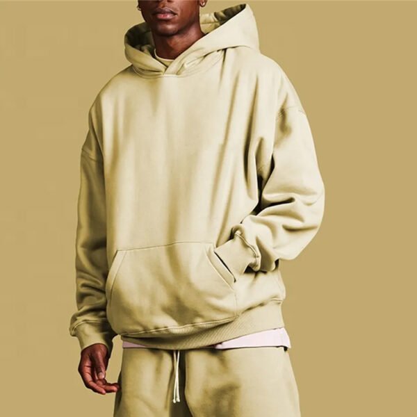 Custom Oversized Solid-Color Pullover Hoodie - Style FC1BA5 - product detail view 5 Custom Oversized Solid-Color Pullover Hoodie - Style FC1BA5 - product detail view 5