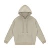 Custom Oversized Drawstring Pocket Pullover Hoodie - Style 130884 Beige oversized drawstring pocket pullover hoodie