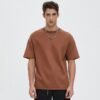 Custom Color-Block Seamed Oversized Short-Sleeve Sweatshirt - Style AC70BD - product detail view 2 Custom Color-Block Seamed Oversized Short-Sleeve Sweatshirt - Style AC70BD - product detail view 2