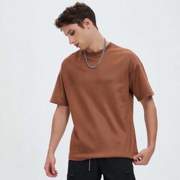 Custom Color-Block Seamed Oversized Short-Sleeve Sweatshirt - Style AC70BD - product detail view 3 Custom Color-Block Seamed Oversized Short-Sleeve Sweatshirt - Style AC70BD - product detail view 3