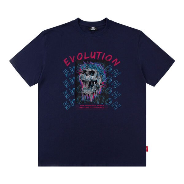 Custom Oversized Skeleton Graphic Streetwear T-Shirt - Style DCD211 - product detail view 2 Custom Oversized Skeleton Graphic Streetwear T-Shirt - Style DCD211 - product detail view 2