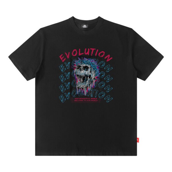 Custom Oversized Skeleton Graphic Streetwear T-Shirt - Style DCD211 - product detail view 3 Custom Oversized Skeleton Graphic Streetwear T-Shirt - Style DCD211 - product detail view 3