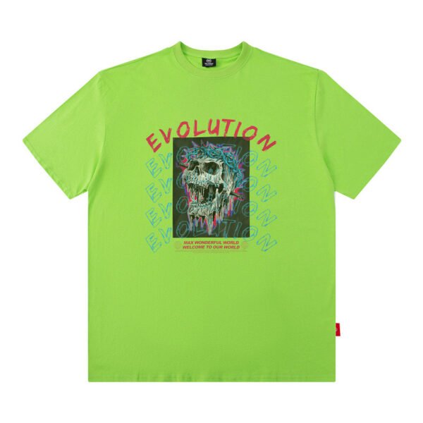 Custom Oversized Skeleton Graphic Streetwear T-Shirt - Style DCD211 - product detail view 4 Custom Oversized Skeleton Graphic Streetwear T-Shirt - Style DCD211 - product detail view 4
