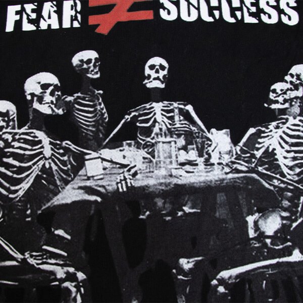 Custom Oversized Skull Newspaper Graphic T-Shirt - Style 1F1CD1 - product detail view 5 Custom Oversized Skull Newspaper Graphic T-Shirt - Style 1F1CD1 - product detail view 5