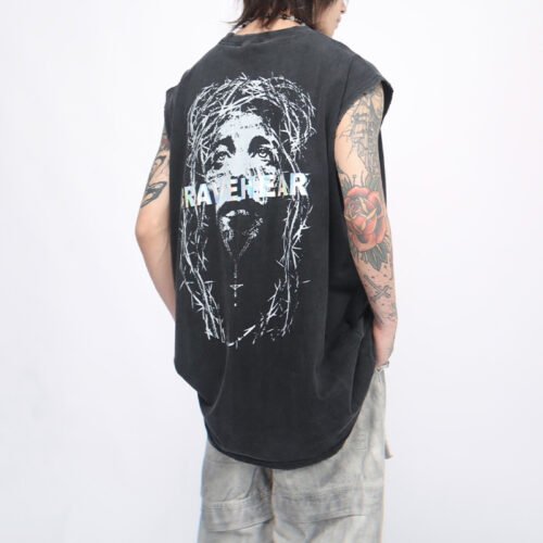 Custom Oversized Sleeveless Graphic Tank Top - VW-54CE - Style 54CEC2 Custom Oversized Sleeveless Graphic Tank Top - VW-54CE - Style 54CEC2