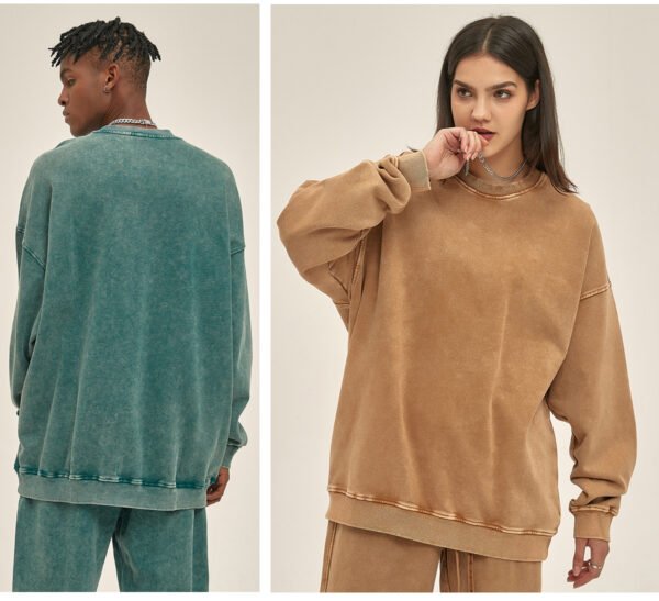 Custom Snow-Washed Oversized Terry Sweatshirt 2319 - Style 41CC9E - product detail view 12 Custom Snow-Washed Oversized Terry Sweatshirt 2319 - Style 41CC9E - product detail view 12