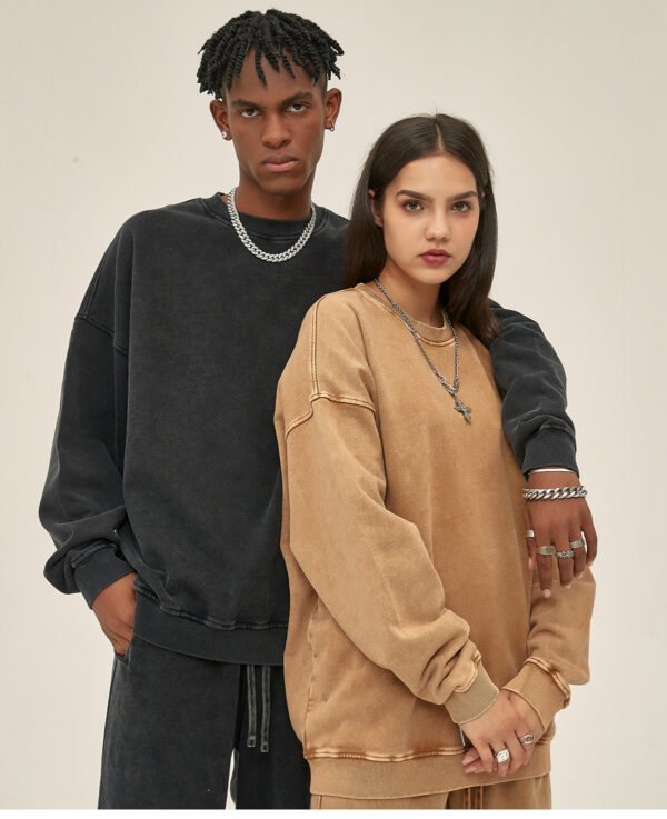 Custom Snow-Washed Oversized Terry Sweatshirt 2319 - Style 41CC9E - product detail view 13 Custom Snow-Washed Oversized Terry Sweatshirt 2319 - Style 41CC9E - product detail view 13