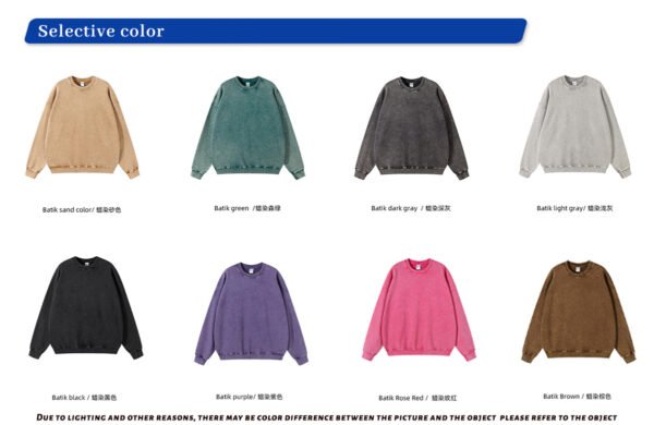 Custom Snow-Washed Oversized Terry Sweatshirt 2319 - Style 41CC9E - product detail view 5 Custom Snow-Washed Oversized Terry Sweatshirt 2319 - Style 41CC9E - product detail view 5
