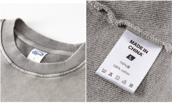 Custom Snow-Washed Oversized Terry Sweatshirt 2319 - Style 41CC9E - product detail view 7 Custom Snow-Washed Oversized Terry Sweatshirt 2319 - Style 41CC9E - product detail view 7