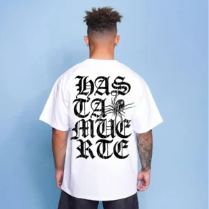 Custom Oversized Spider Graphic T-Shirt - Style 6D167C