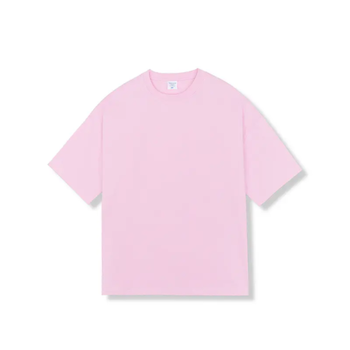 Oversized pink stone-washed t-shirt
