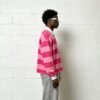 Custom Men's Oversized Striped Long-Sleeve Top | VW-753F - Style 753FAD - product detail view 3 Custom Men's Oversized Striped Long-Sleeve Top | VW-753F - Style 753FAD - product detail view 3