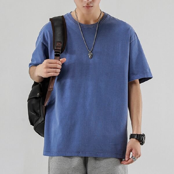 Custom Oversized Neck-Rib T-Shirt VWT-787F - Style 787FA9 - product detail view 7