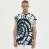 Custom Oversized Tie-Dye Swirl Sleeveless Tank Top - Style DBF222 - product detail view 2 Custom Oversized Tie-Dye Swirl Sleeveless Tank Top - Style DBF222 - product detail view 2