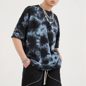 Custom Oversized Tie-Dye Crewneck T-Shirt - Style F938B6