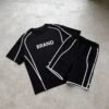 Custom Oversized Piped Tracksuit Set - Style F7CA34 - product detail view 9 Custom Oversized Piped Tracksuit Set - Style F7CA34 - product detail view 9
