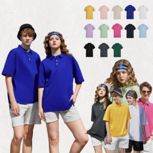 Unisex oversized polo shirts in multiple colors