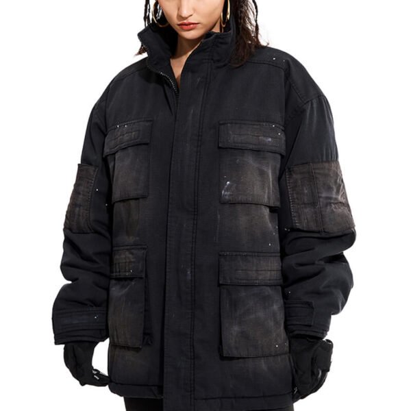 Custom Vintage Wash Utility Oversized Jacket CUS2404P23FWS35 - Style 93437B - product detail view 2 Custom Vintage Wash Utility Oversized Jacket CUS2404P23FWS35 - Style 93437B - product detail view 2