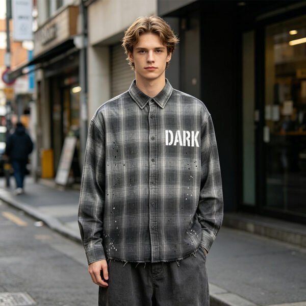 Custom Oversized Vintage Plaid Shirt 12 - Style 7978F1 Custom Oversized Vintage Plaid Shirt 12 - Style 7978F1
