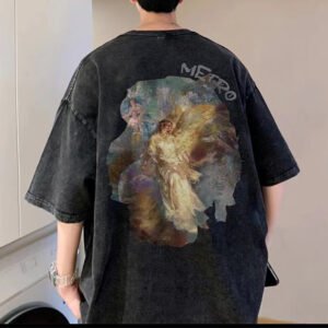 Custom Oversized Vintage Wash Graphic T-Shirt - Style D96995