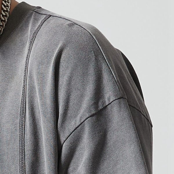 Custom Oversized Washed Knit T-Shirt - 8329256 - Style 7E3CE0 - product detail view 7 Custom Oversized Washed Knit T-Shirt - 8329256 - Style 7E3CE0 - product detail view 7