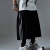 Custom Oversized Washed Denim Long Shorts - Style 12D0C3 - product detail view 2 Custom Oversized Washed Denim Long Shorts - Style 12D0C3 - product detail view 2
