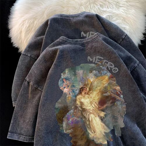 Custom Oversized Washed Graphic Streetwear T-Shirt - Style 7C2EAB