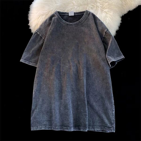 Custom Oversized Washed Graphic Streetwear T-Shirt - Style 7C2EAB - product detail view 2 Custom Oversized Washed Graphic Streetwear T-Shirt - Style 7C2EAB - product detail view 2