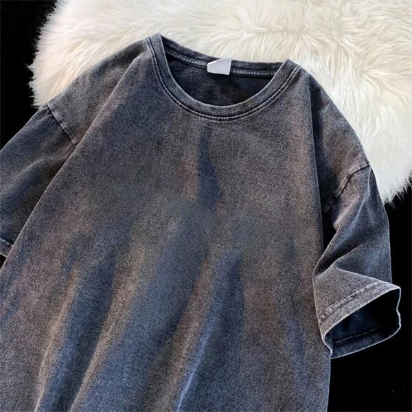 Custom Oversized Washed Graphic Streetwear T-Shirt - Style 7C2EAB - product detail view 3 Custom Oversized Washed Graphic Streetwear T-Shirt - Style 7C2EAB - product detail view 3