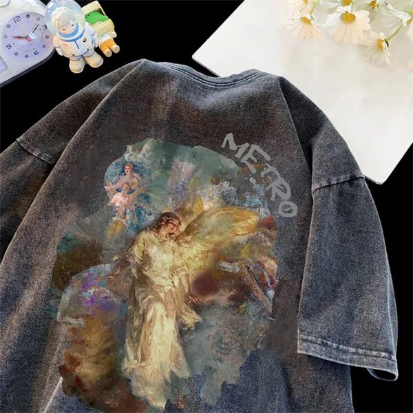 Custom Oversized Washed Graphic Streetwear T-Shirt - Style 7C2EAB - product detail view 4 Custom Oversized Washed Graphic Streetwear T-Shirt - Style 7C2EAB - product detail view 4
