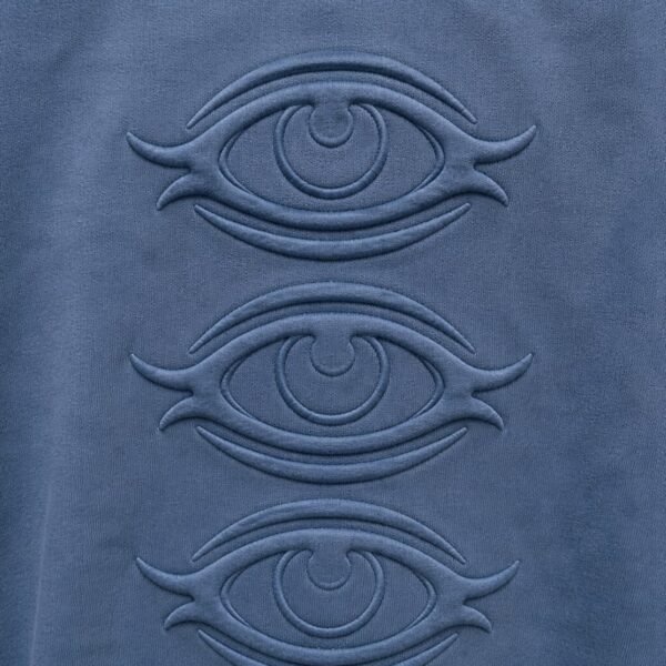 Custom Washed Padded Embroidered Raw-Edge Hoodie - Style 764517 - product detail view 3 Custom Washed Padded Embroidered Raw-Edge Hoodie - Style 764517 - product detail view 3