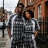 Custom Mixed-Plaid Raw-Edge Panel Shirt - Style B4EAF0 - product detail view 7 Custom Mixed-Plaid Raw-Edge Panel Shirt - Style B4EAF0 - product detail view 7