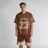 Custom Tie-Dye Panel-Matched T-Shirt and Shorts Set - Style 4FC158 - product detail view 9