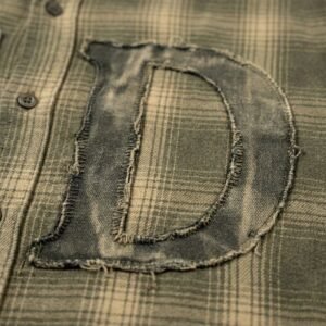 Custom Panel-Matched Vintage Plaid Overshirt - Style B5C53C