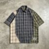 Custom Panel Plaid Raw-Edge Streetwear Shorts | VW-EEE4 - Style EEE4B7 Custom Panel Plaid Raw-Edge Streetwear Shorts | VW-EEE4 - Style EEE4B7