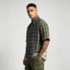 Custom Panel Plaid Raw-Edge Streetwear Shorts | VW-EEE4 - Style EEE4B7 - product detail view 3 Custom Panel Plaid Raw-Edge Streetwear Shorts | VW-EEE4 - Style EEE4B7 - product detail view 3