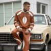 Custom Paneled Bomber Jacket with 3D Chest Embroidery - VW-29D961E8 - Style 29D961 - product detail view 4 Custom Paneled Bomber Jacket with 3D Chest Embroidery - VW-29D961E8 - Style 29D961 - product detail view 4