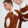 Custom Paneled Bomber Jacket with 3D Chest Embroidery - VW-29D961E8 - Style 29D961 - product detail view 8 Custom Paneled Bomber Jacket with 3D Chest Embroidery - VW-29D961E8 - Style 29D961 - product detail view 8